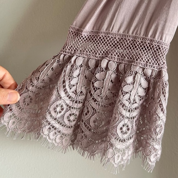 Free People Esme Button-Down Blouse | Lavender Mauve | Size Small | New with Tag - Picture 10 of 16